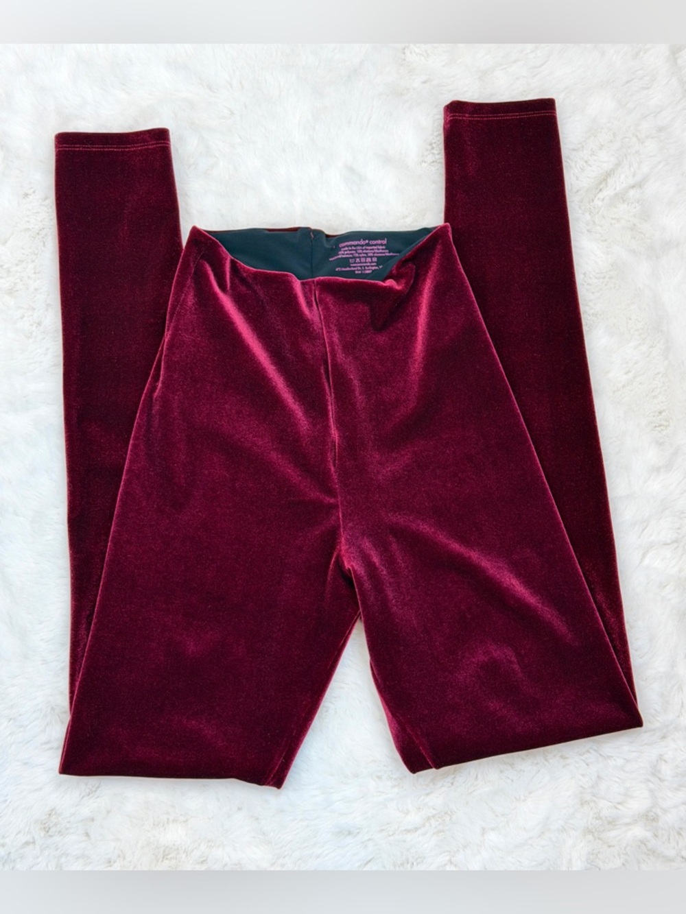 NWOT Commando Control velvet leggings